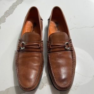 Mens Santoni slip on dress shoe